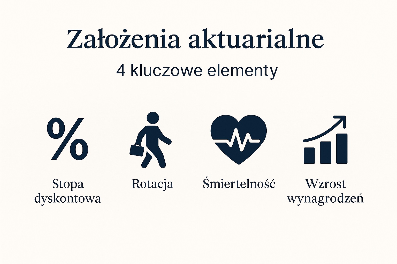 Założenia aktuarialne – stopa dyskontowa, inflacja, śmiertelność i rotacja pracowników